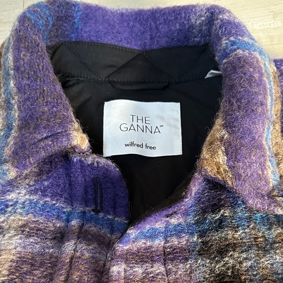 NWT Wilfred The Ganna Brown Purple Shacket M - Picture 2 of 5